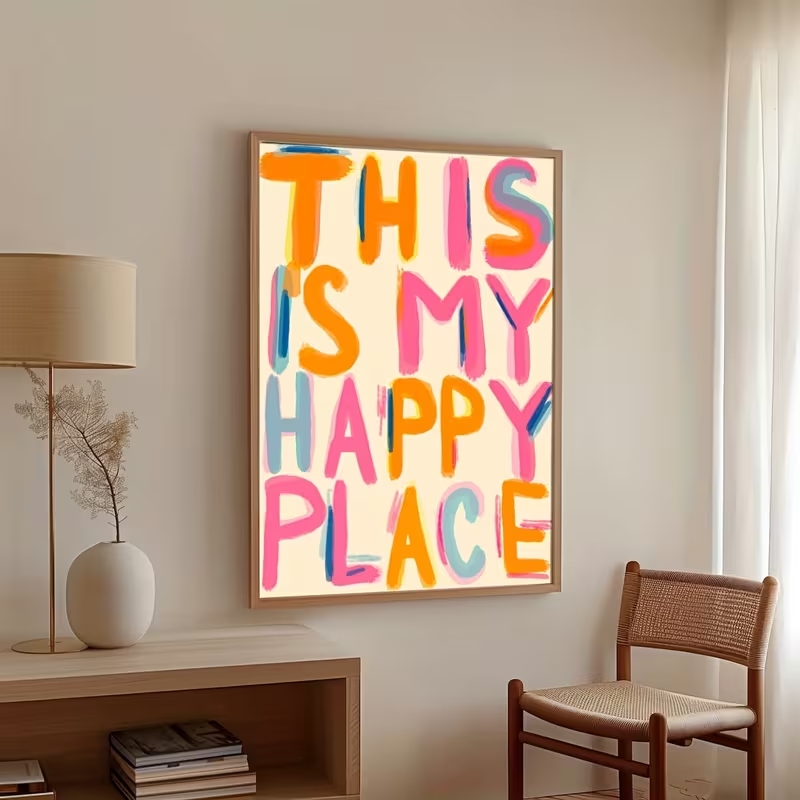 Home Decor Nz - Modern bu benim mutlu yerimdir alıntılar