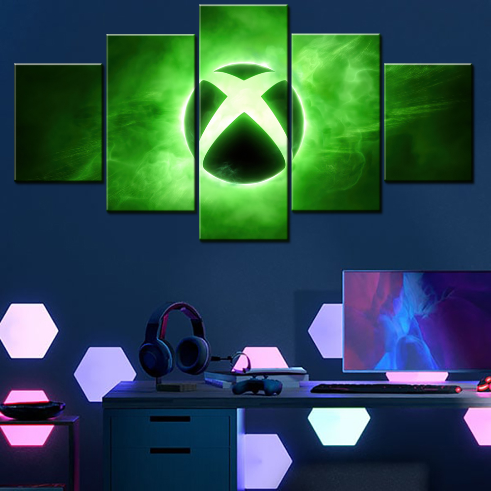 Home Decor Xbox Games - 5 Parça Tuval Duvar Sanat Posteri