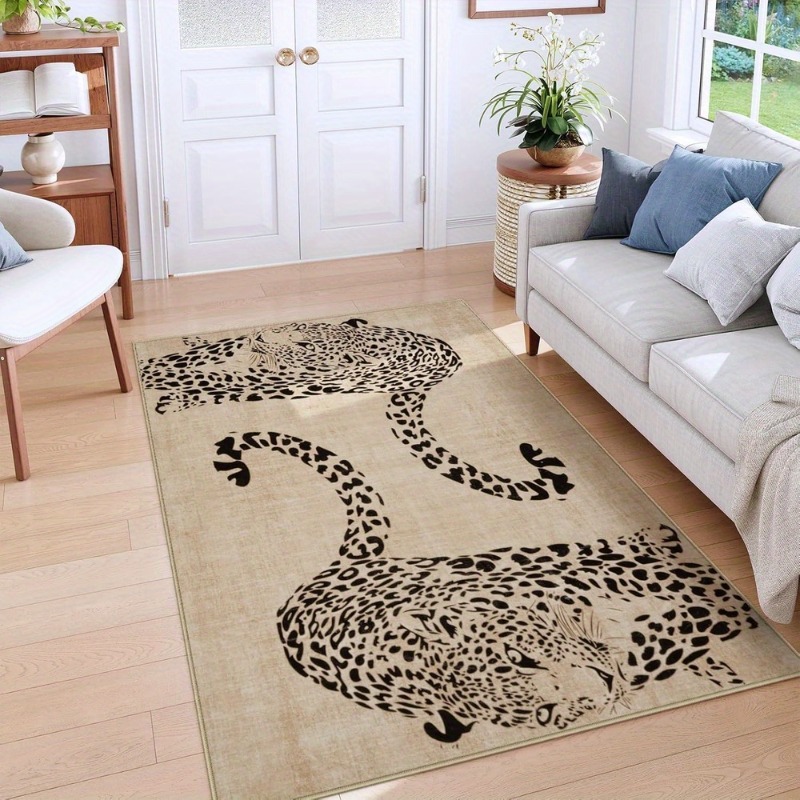 Home Decor Ig - Oturma Odası için Halı Leopar Lüks