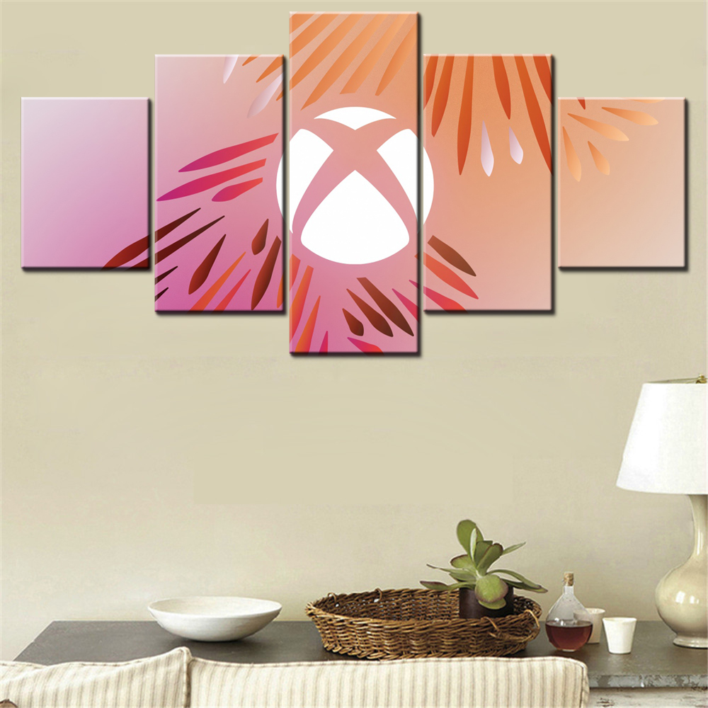 Home Decor Xbox Games - 5 Parça Tuval Duvar Sanat Posteri