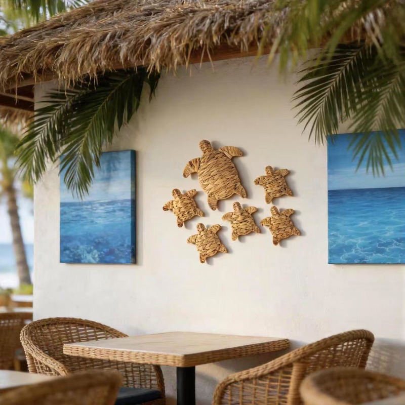 Home Decor Nautical - El Yapımı Tığ İşi Deniz Kaplumbağası
