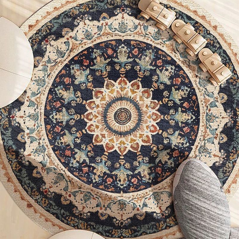 Home Decor Ig - Etnik Tarzı Mandala Yuvarlak Halılar Oturma