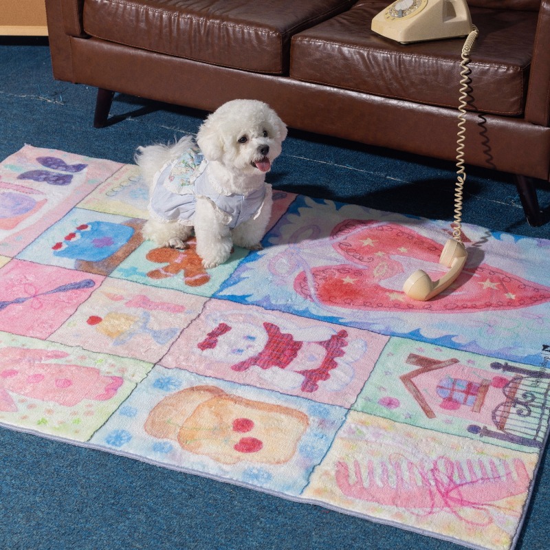 Home Decor Ig - Pembe Sevimli Kız yatak odası halısı