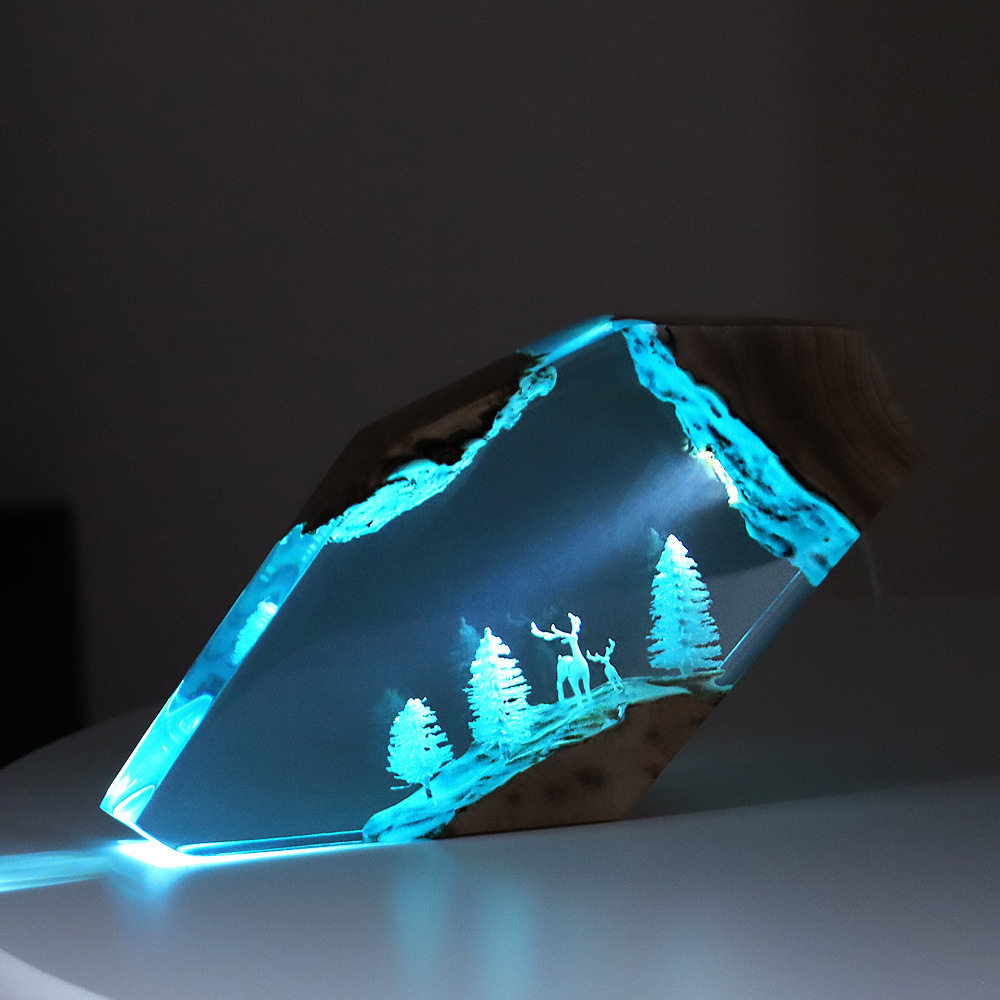 Home Decor Resin - Orman Perisi Geyiği Masaüstü Sanatı Kişiselleştirilmiş