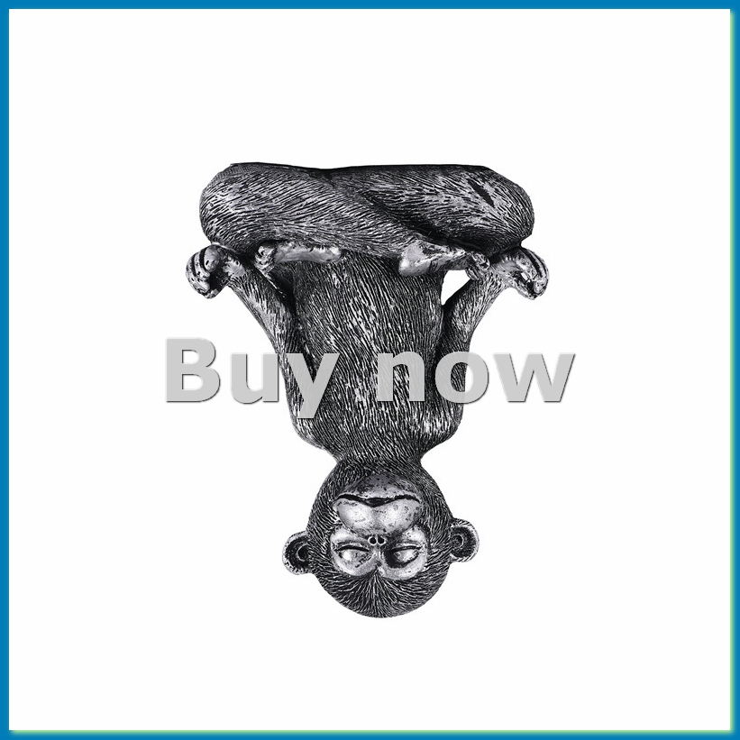 Home Decor Resin - Dinlenen Maymun Heykeli Reçine Yoga Buda