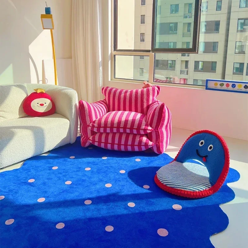 Home Decor Ig - Klein mavi düzensiz dekoratif oturma odası
