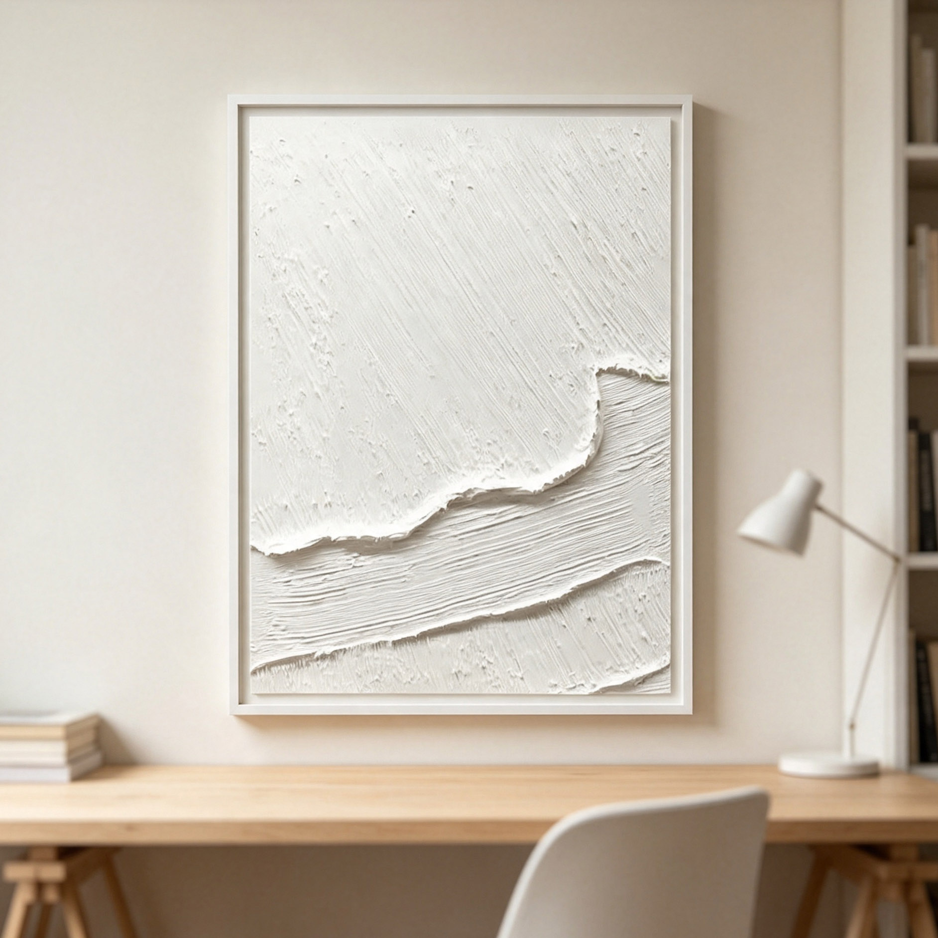El Boyaması Beyaz 3D Kalın Dok - Home Decor White incelemesi ve fiyatı