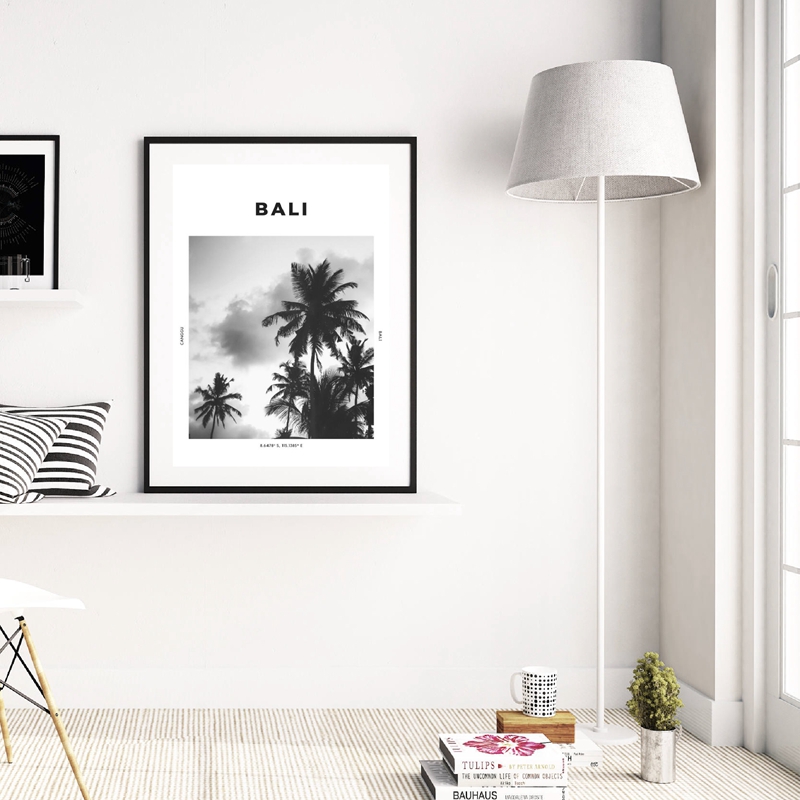 Bali seyahat baskı siyah beyaz - Home Decor Ubud incelemesi ve fiyatı