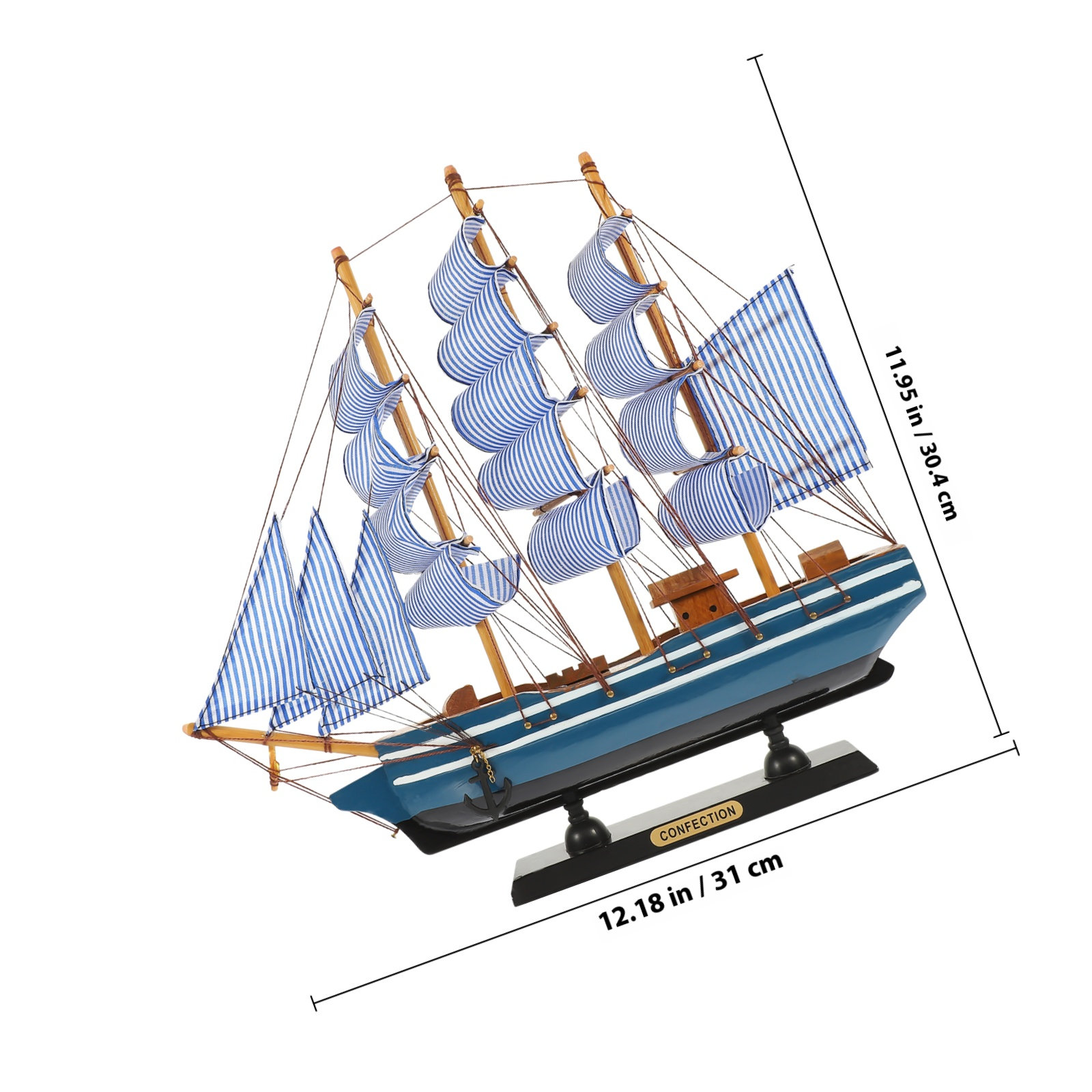 Ahşap Yelkenli Tekne Dekorasyo - Home Decor Nautical incelemesi ve fiyatı