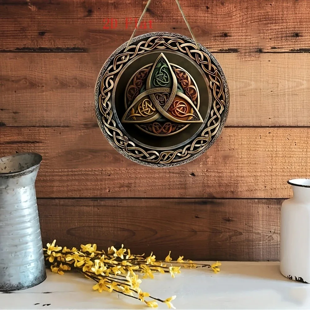2D Retro Celtic Knot Dairesel  - Home Decor Logo Design incelemesi ve fiyatı