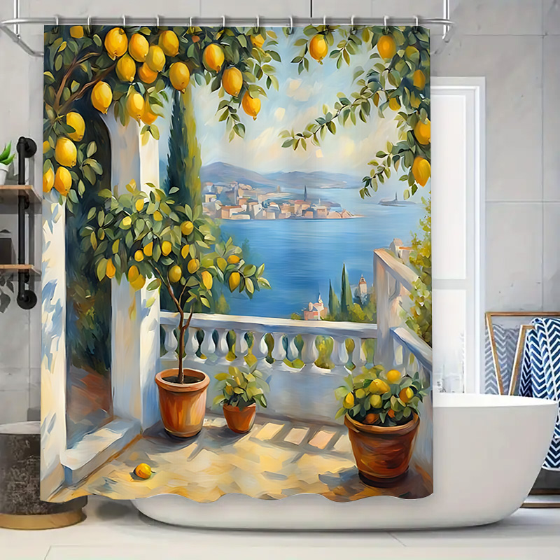 Akdeniz Limon Bahçesi Duş Perd - Home Decor Garden Ideas incelemesi ve fiyatı