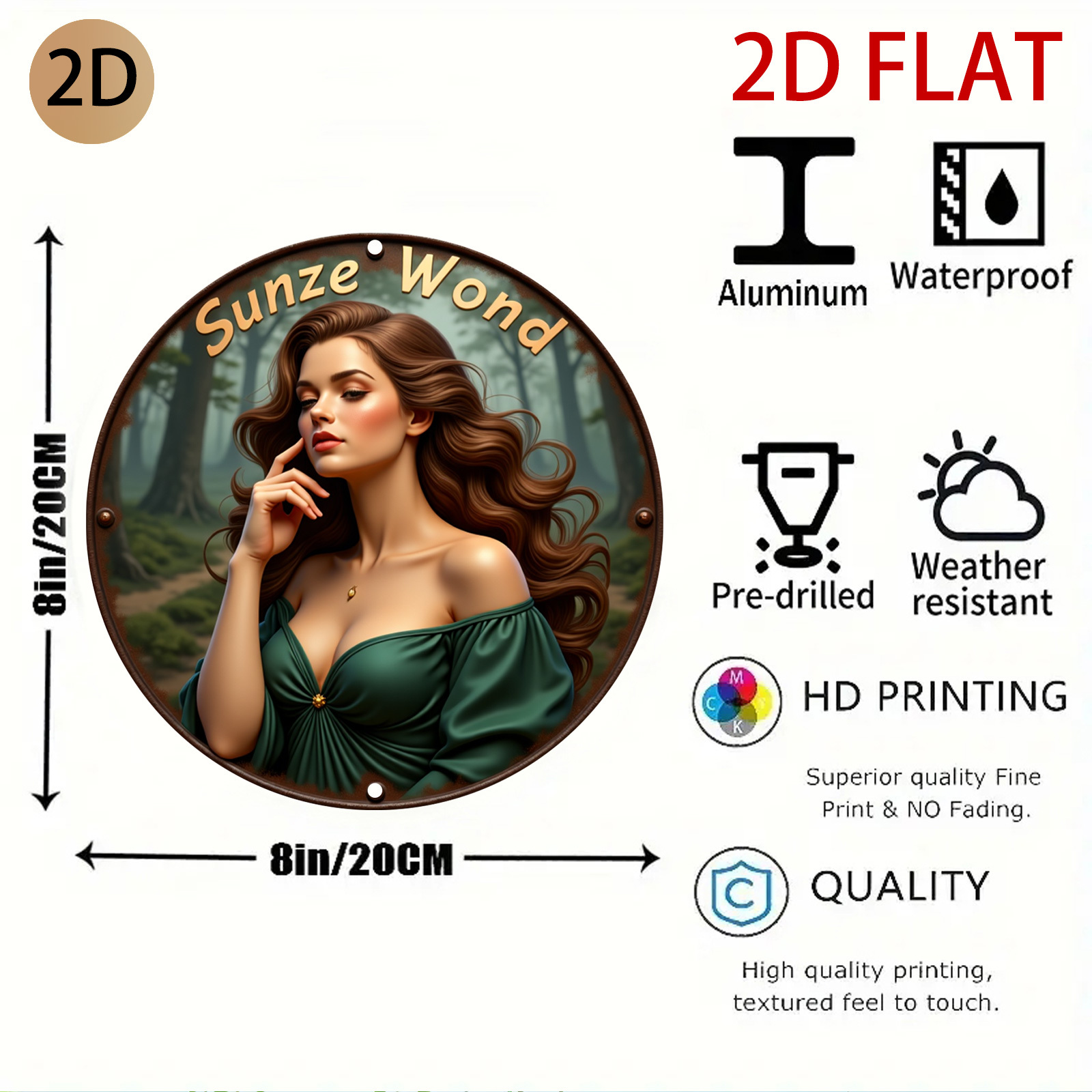 2D Düz Şık Dairesel Orman Tema - Home Decor Logo Design incelemesi ve fiyatı