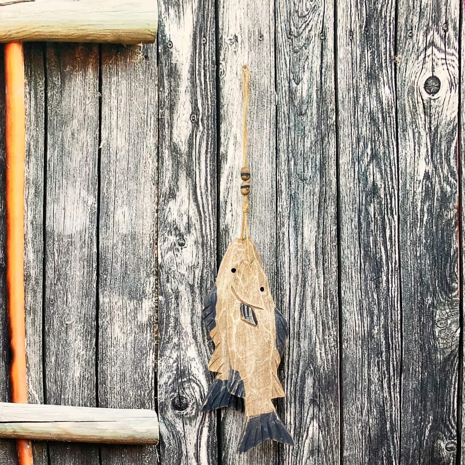 Oymalı Antik Ahşap Balık Duvar - Home Decor Nautical incelemesi ve fiyatı