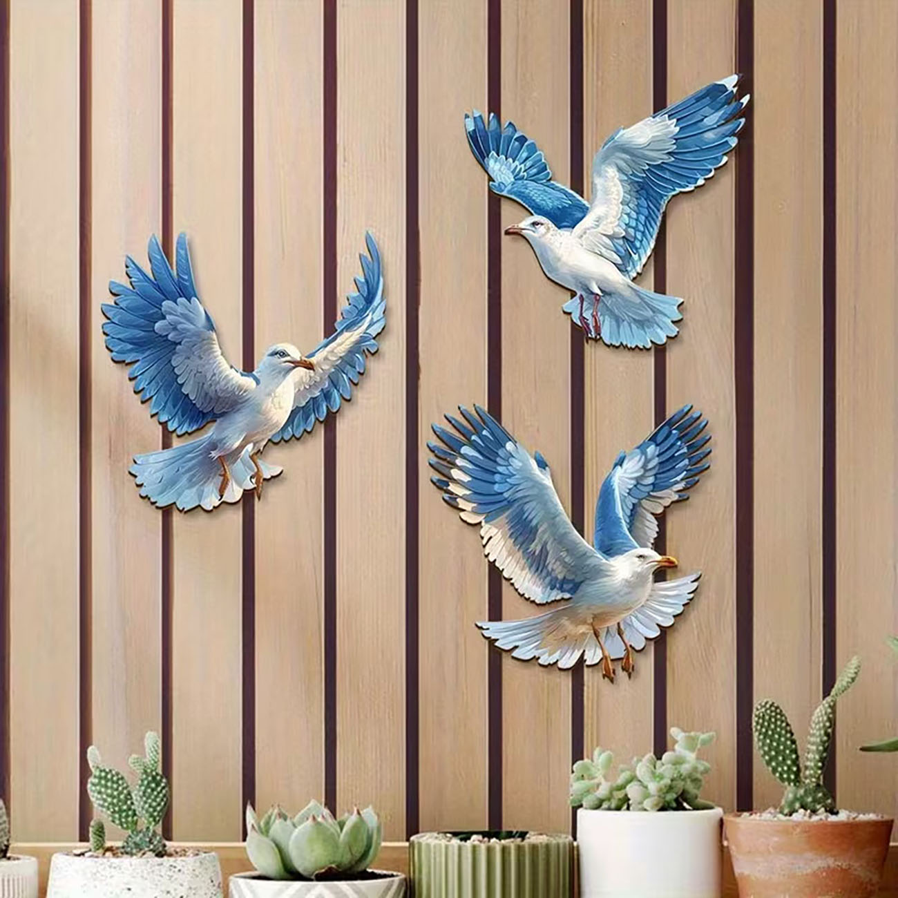 3 Parça Ahşap Martı Duvar Deko - Home Decor Nautical incelemesi ve fiyatı
