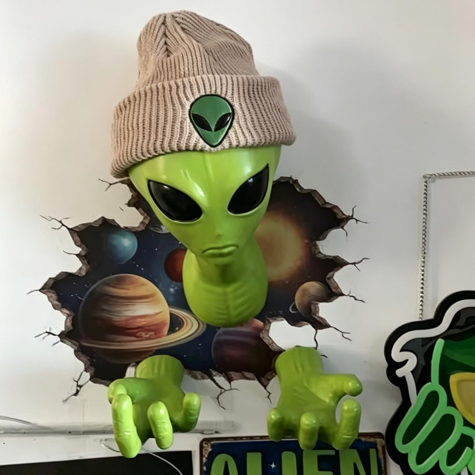 1 Yeşil Uzaylı Figürü, 3D Uzay - Home Decor Quirky incelemesi ve fiyatı