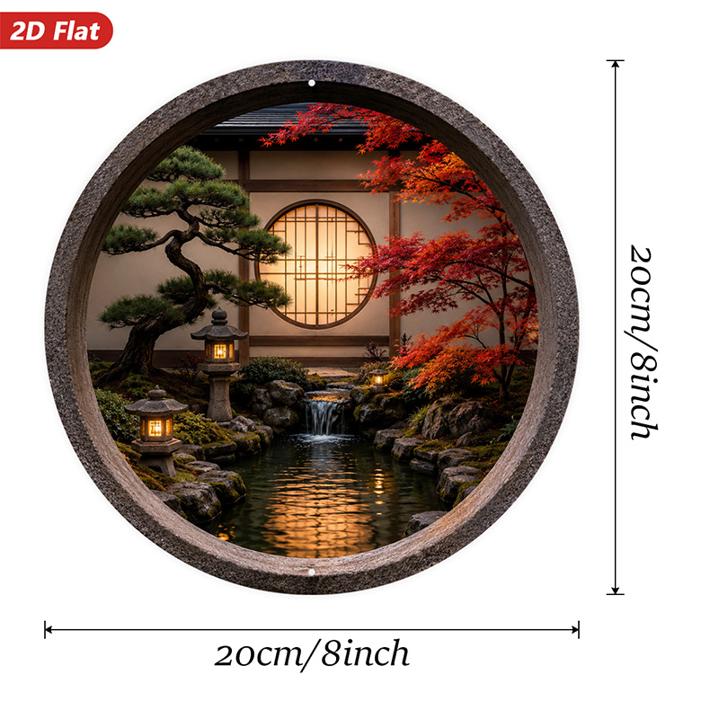 2D Düz, 1 adet Yuvarlak Metal  - Home Decor Garden Ideas incelemesi ve fiyatı