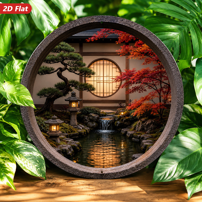 2D Düz, 1 adet Yuvarlak Metal  - Home Decor Garden Ideas incelemesi ve fiyatı